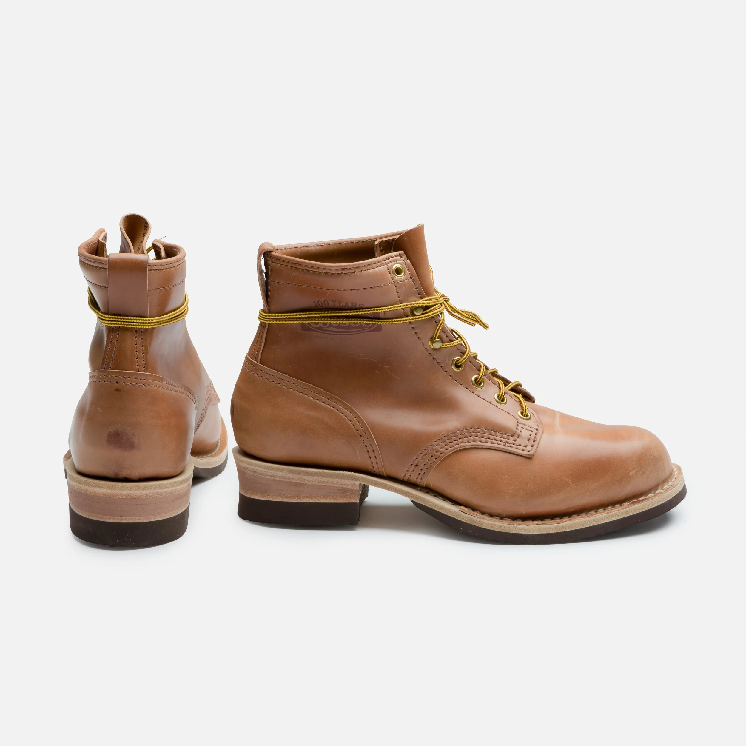 CEO Lace Up Boot (NATURAL Horween Shell Cordovan ~ Horse